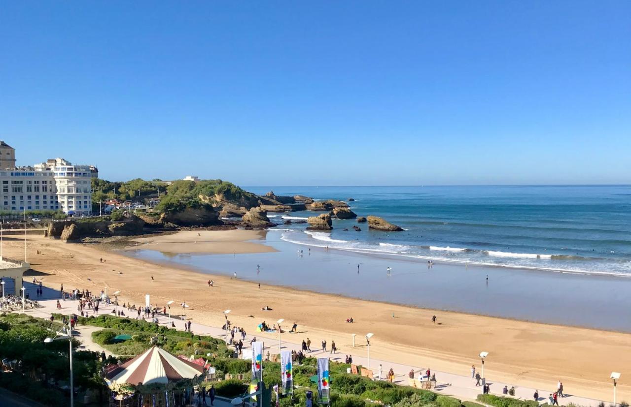 L'Ocean A Perte De Vue, La Grande Plage A Vos Pieds Biarritz Exterior foto